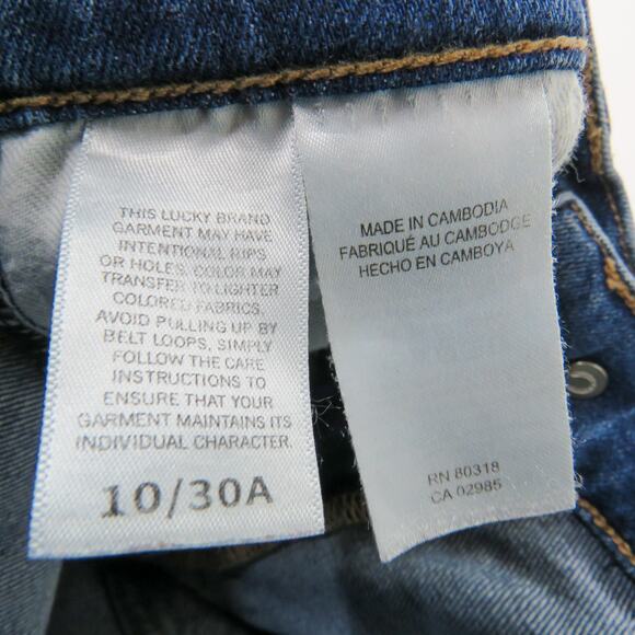 Lucky Brand Sweet Mid Bootcut Jeans Flared Leg Dark Wash Jeans Size 10 30 - Picture 10 of 11